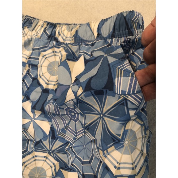 VINEYARD VINES Mens Size L Blue Swim Trunks Novelty Umbrella Beach Summer Shorts - Picture 6 of 13